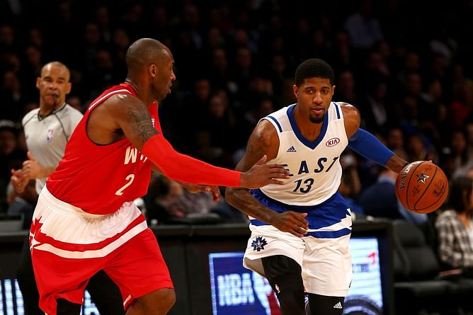 Paul George recalls a special moment with Kobe Bryant: “To meet Kobe half court, dopest s**t ever”
