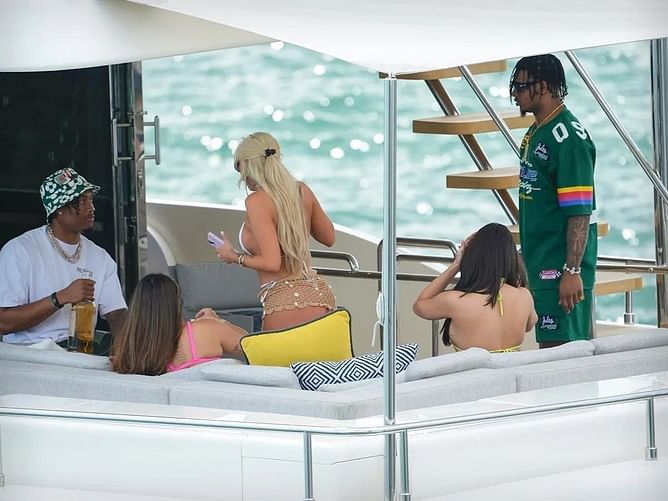 IN PHOTOS: Bengals stars Ja'Marr Chase and Tee Higgins avoid free agency drama, enjoy yacht party with women in Miami