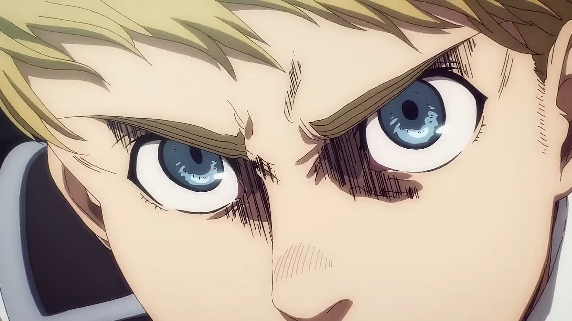 Armin as seen in the main trailer of the anime (Image via MAPPA)