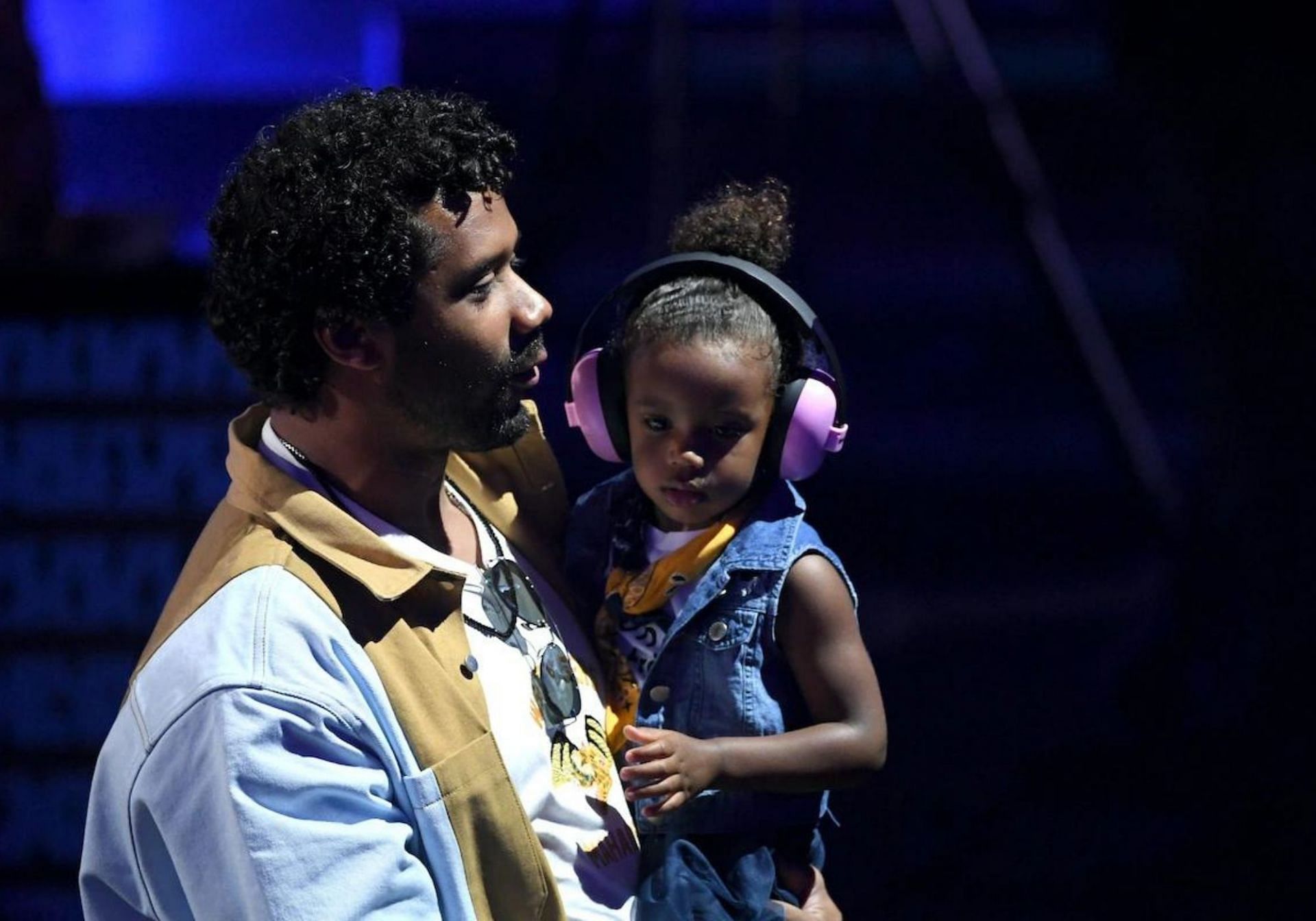 Russell Wilson with his daughter Sierra Princess