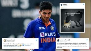"Indian team starts the match with one wicket down" - Fans frustrated after Gill departs for a duck in 2nd IND vs AUS ODI