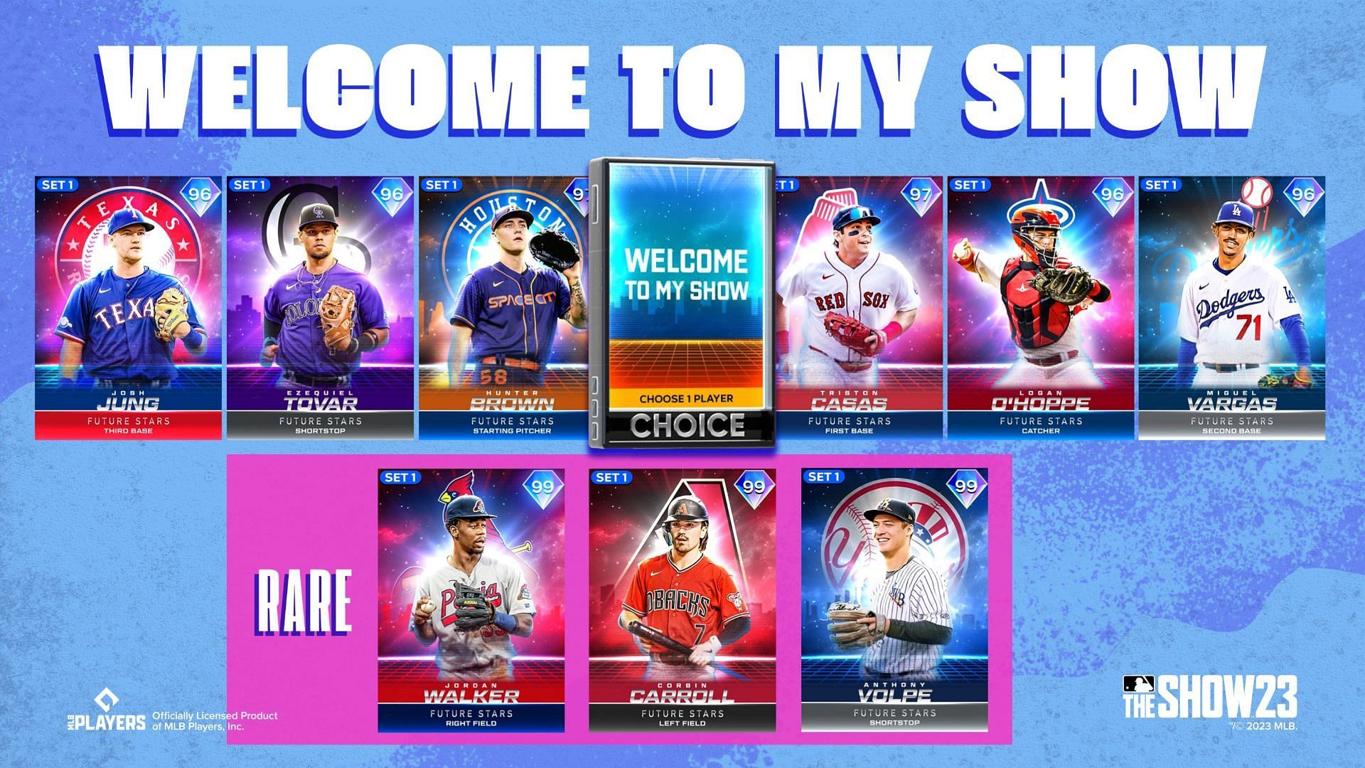 The Welcome to my Show Choice pack will feature some amazing superstars in MLB The Show 23