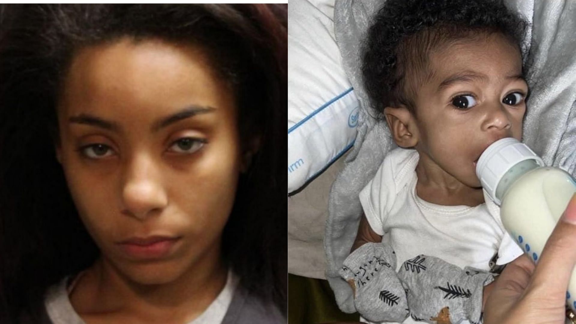 3 year old mother arrested for child neglect and abuse (Image via Twitter/@LADDY__BEE and @BoneKnightmare)
