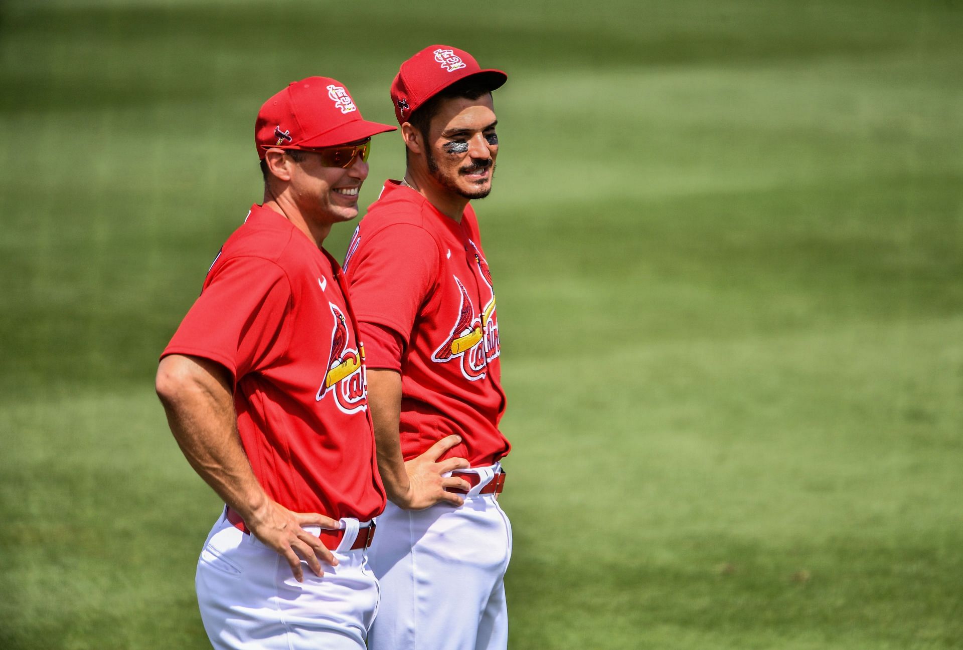 Paul Goldschmidt, left, and Nolan Arenado of the St. Louis Cardinals