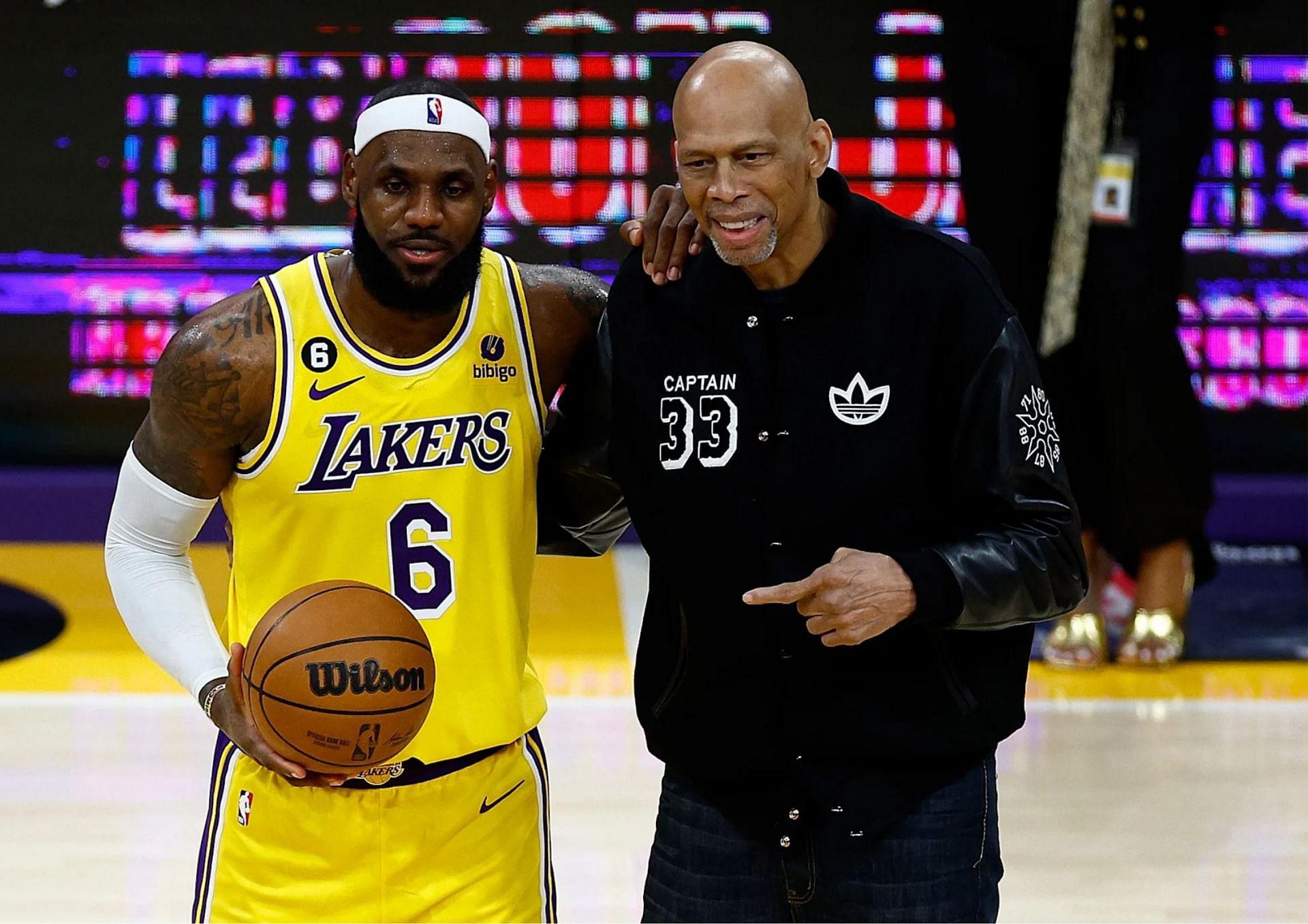 LeBron James and Kareem Abdul-Jabbar are the only NBA players who have reached at least 38K points. [photo: Olympics]