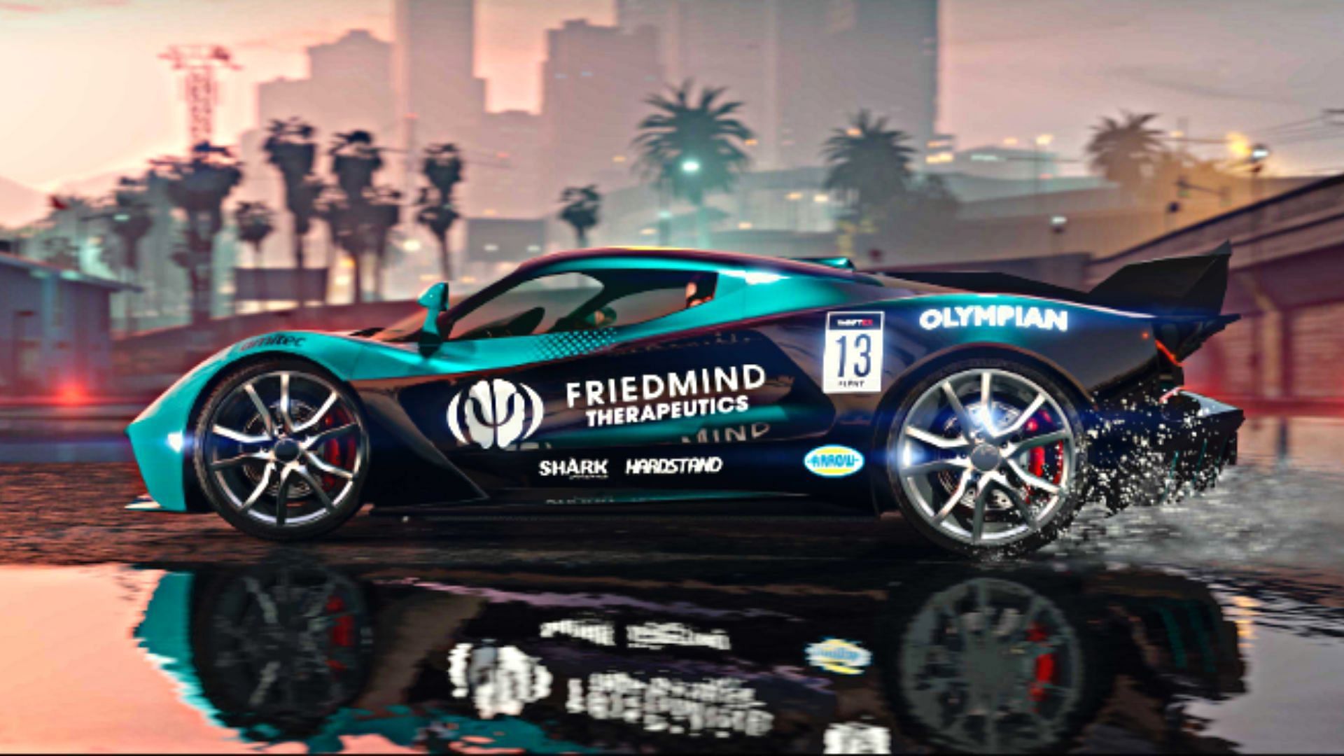 Ocelot Virtue clad in the FriedMind Therapeutics livery (Image via Rockstar Games)