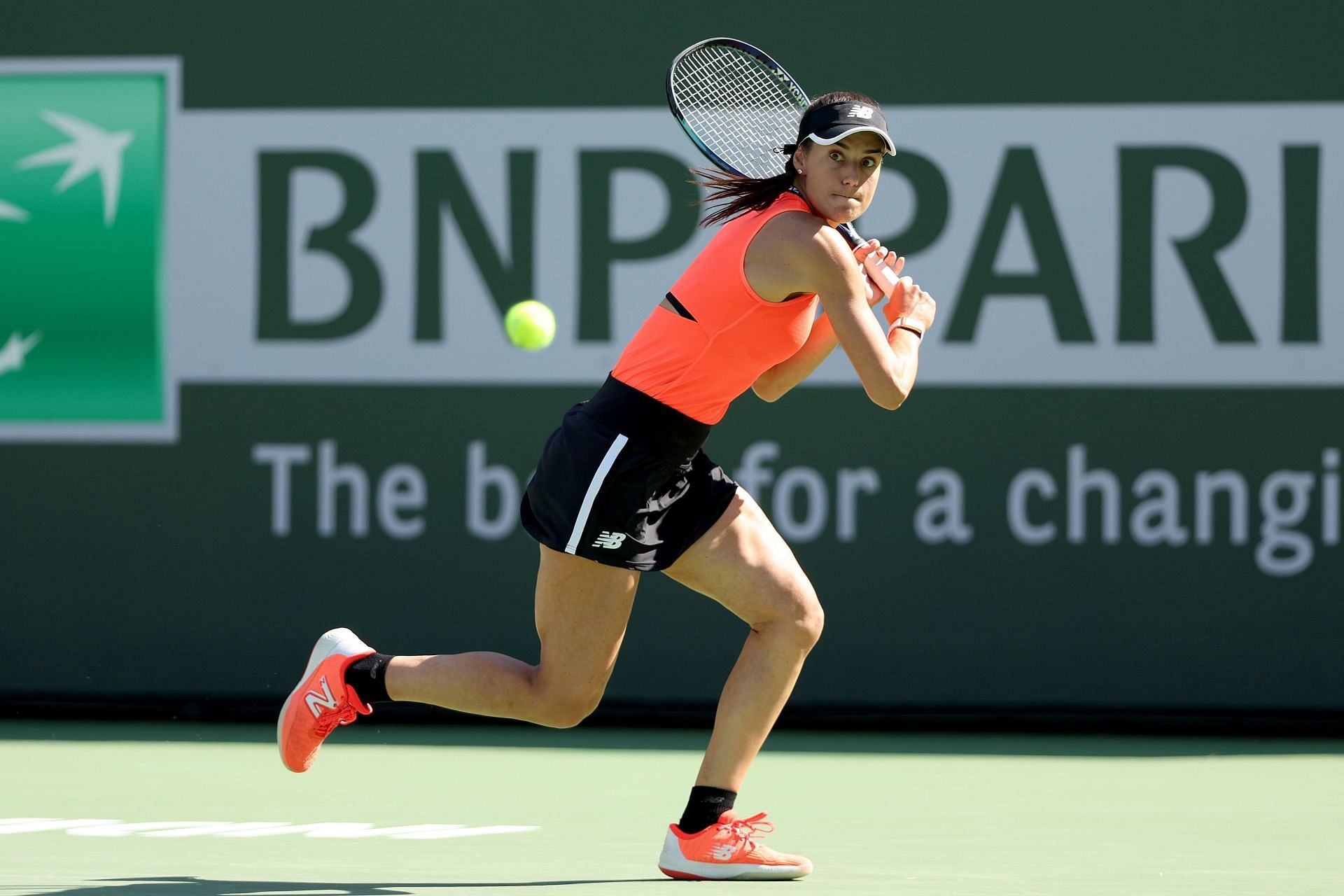 Sorana Cirstea at the 2023 BNP Paribas Open.