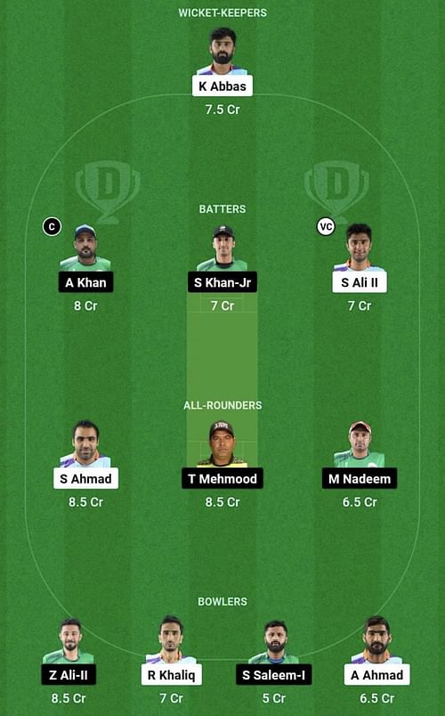 ACE vs KWN Dream11 Prediction Team, Head To Head League