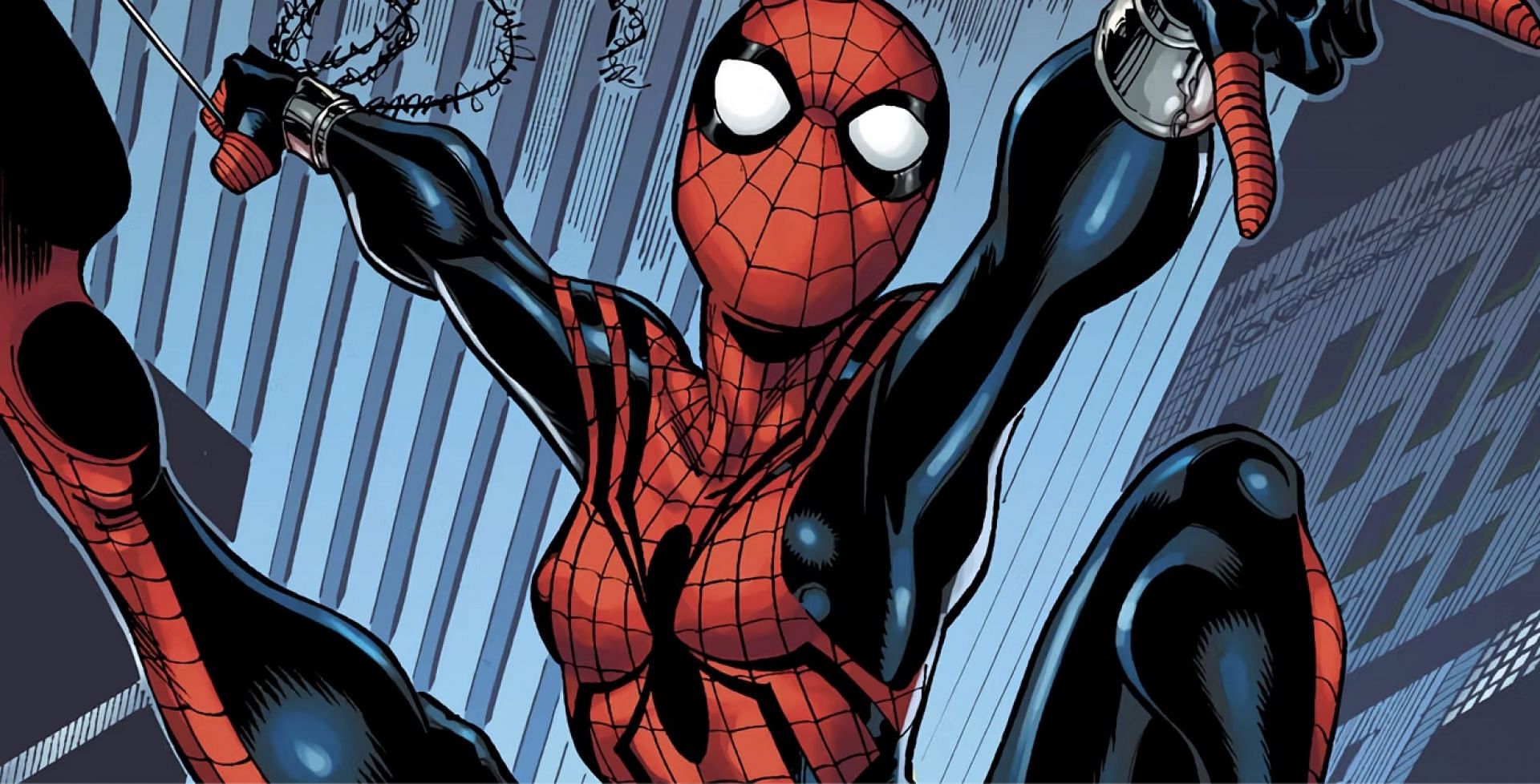 The daughter of Peter Parker and Mary Jane Watson, Mayday inherited her father&#039;s powers and became the hero Spider-Girl (Image via Marvel Comics)