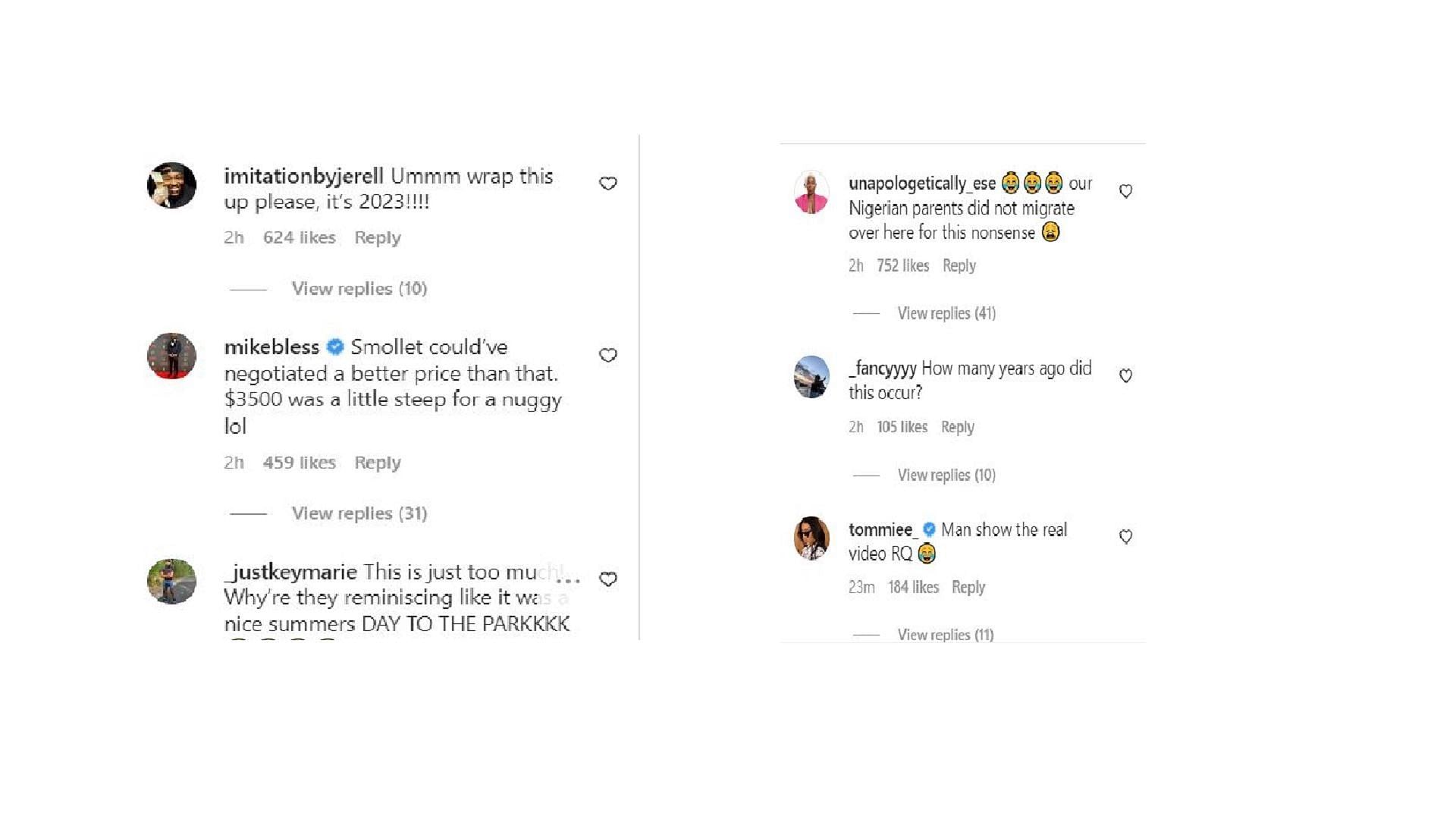 Netizens react to the video (Image via snip from Instagram)