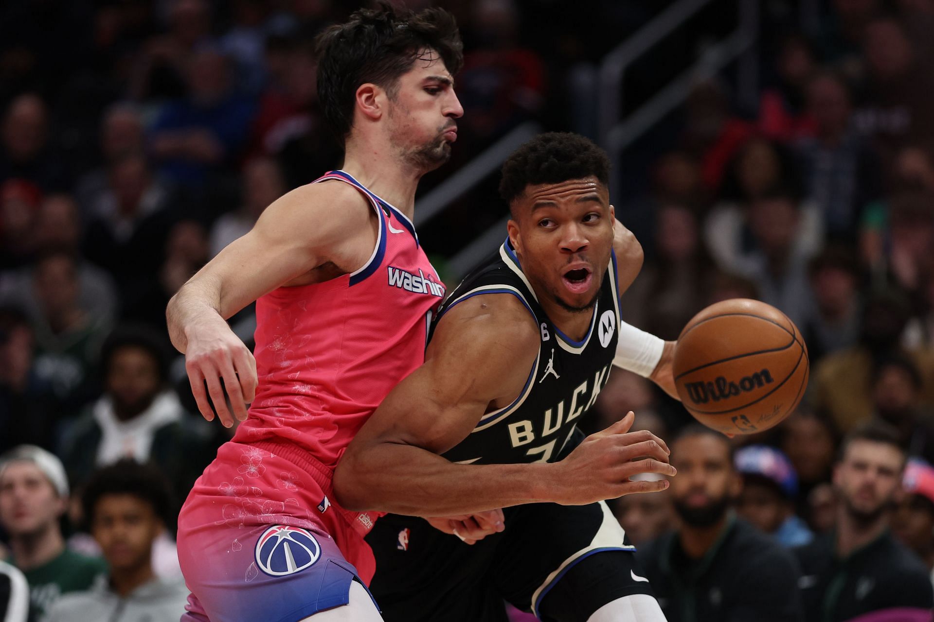 Giannis Antetokounmpo (Milwaukee Bucks v Washington Wizards)