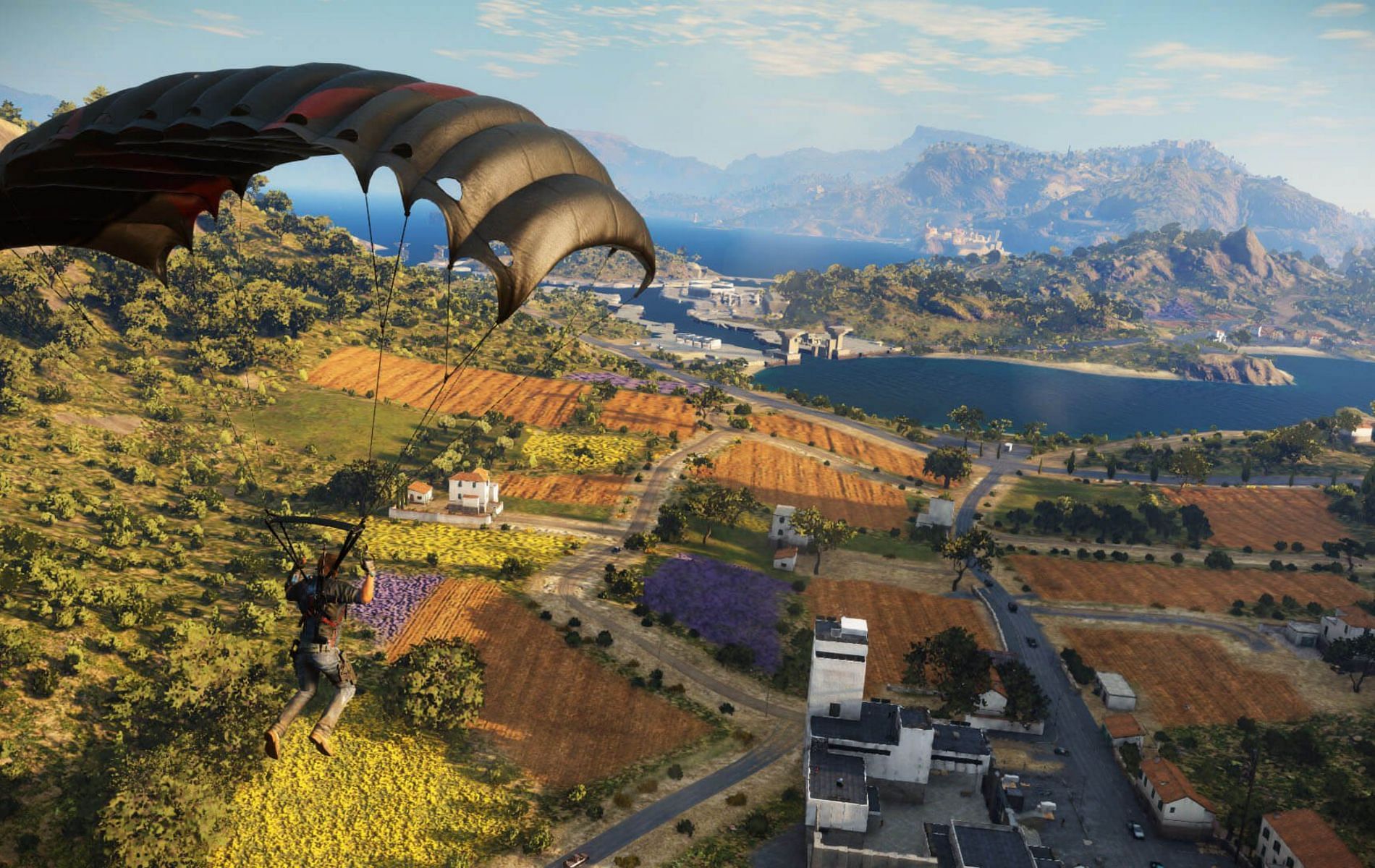 Just Cause 3&rsquo;s Medici has a lot of Erangel vibes from PUBG, but looks visually superior (Image via Avalanche Studios)
