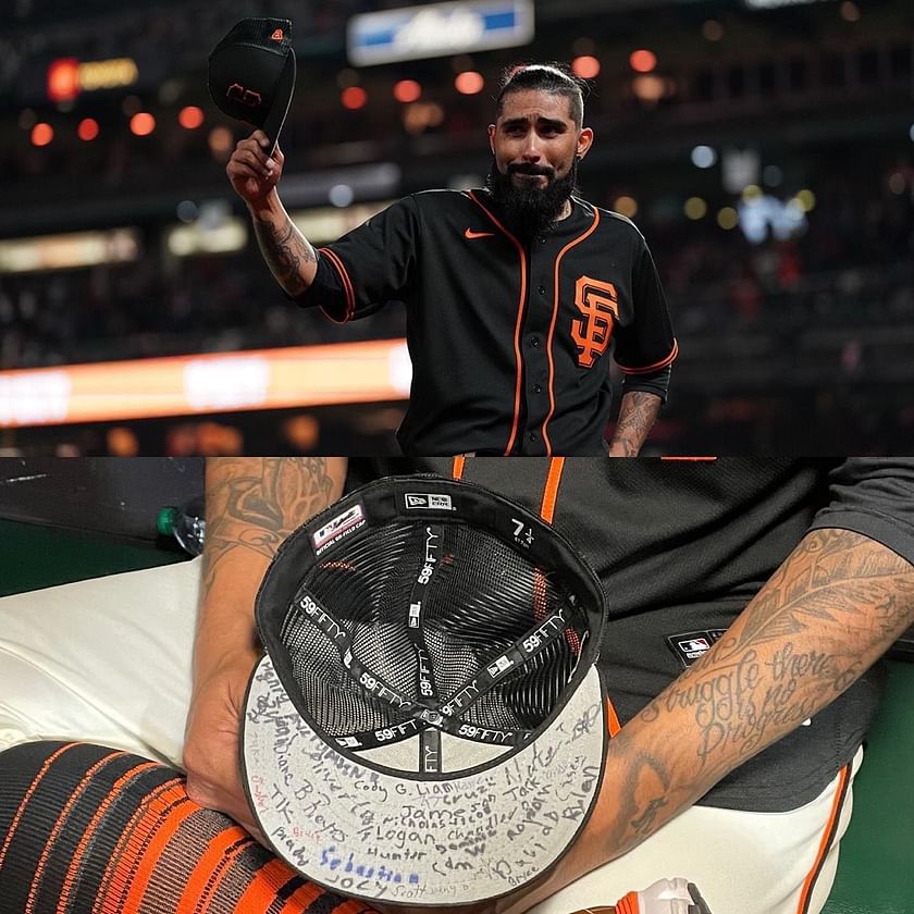 Sergio Romo autographed hat: Why did Sergio Romo wear a special hat in his  farewell game? Unique headgear in his final Giants appearance made his exit  more memorable