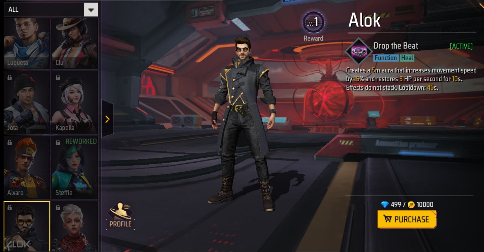 Alok&#039;s ability (Image via Garena)