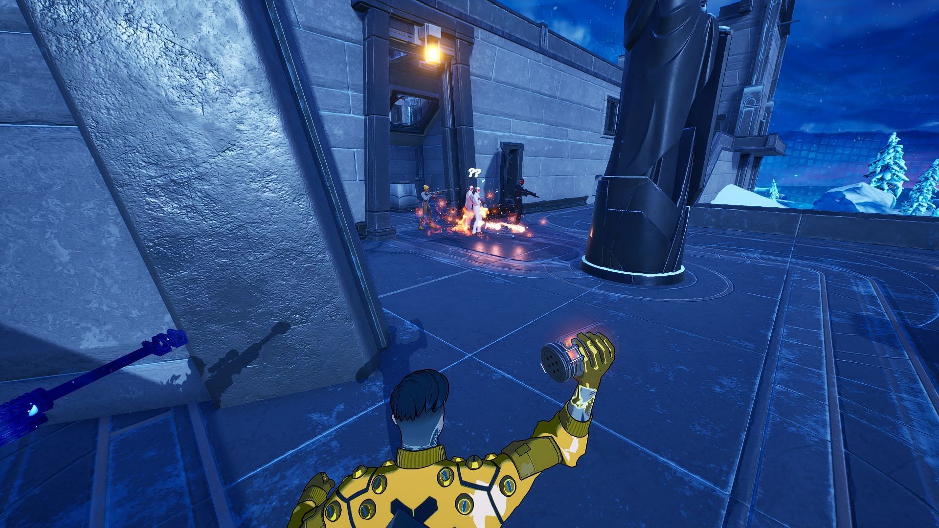 Use Firefly Jars to easily defeat Highcard and his lackeys (Image via Epic Games/Fortnite)