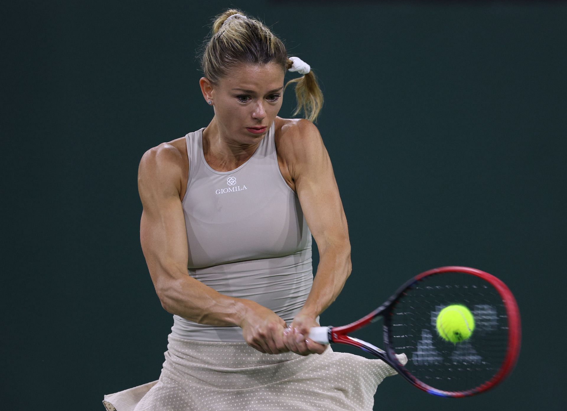 Camila Giorgi at the 2023 BNP Paribas Open