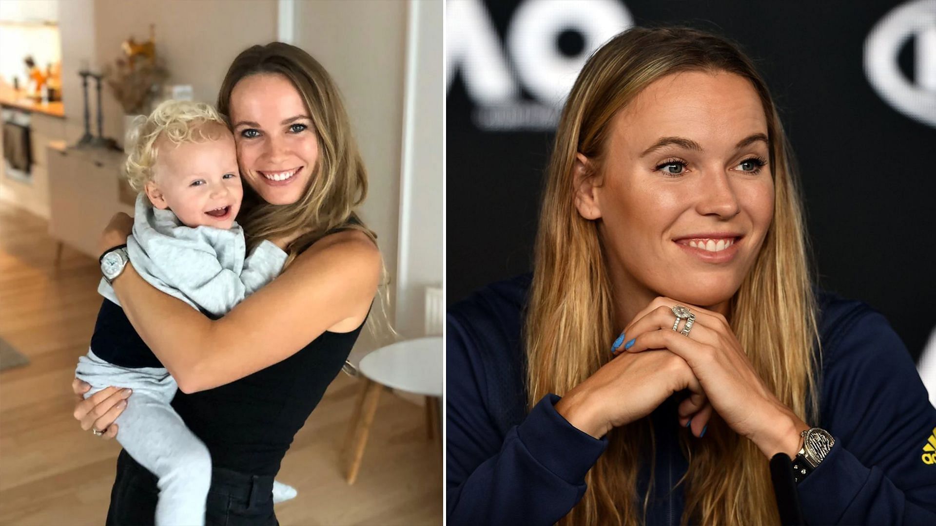 Caroline Wozniacki and her daughter Olivia Wozniacki Lee.