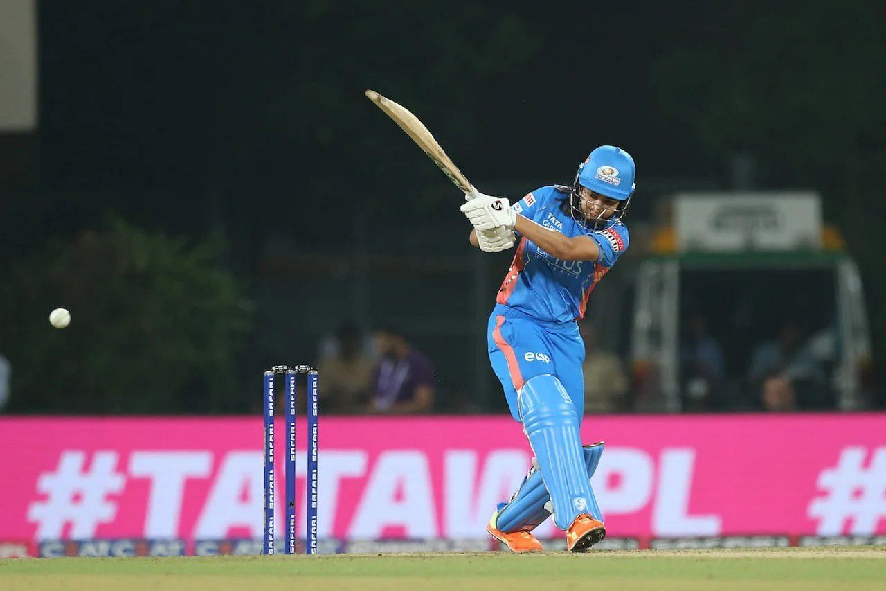 Yastika Bhatia in action for Mumbai Indians in the WPL