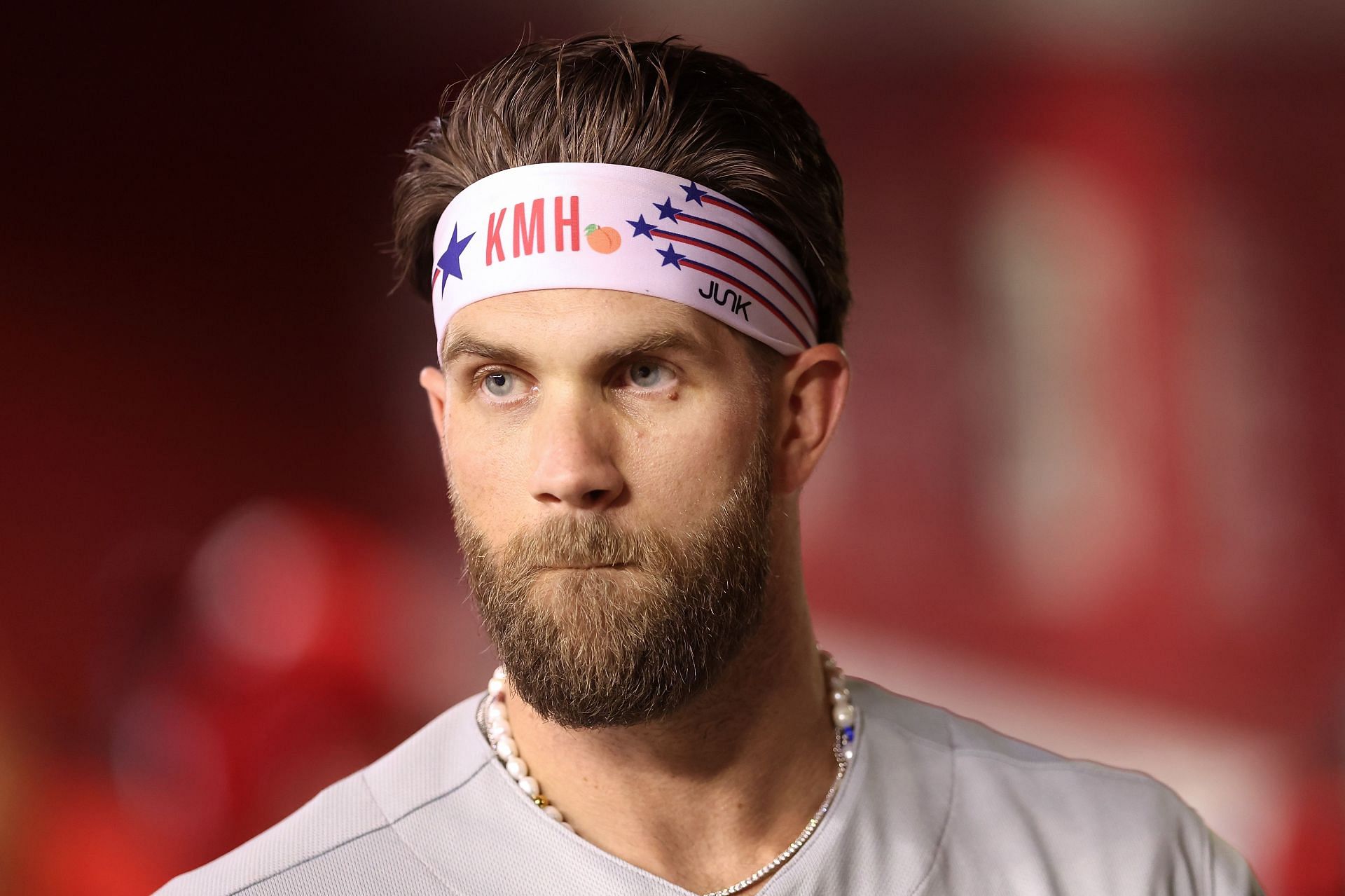 MLB fans mock Bryce Harper as injured star says he can play until the age  of 45: He's not even playing in April