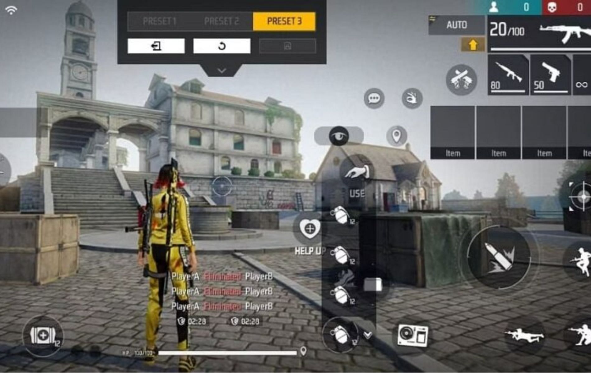A well-adjusted HUD Layout can make all the difference (Image via Garena)