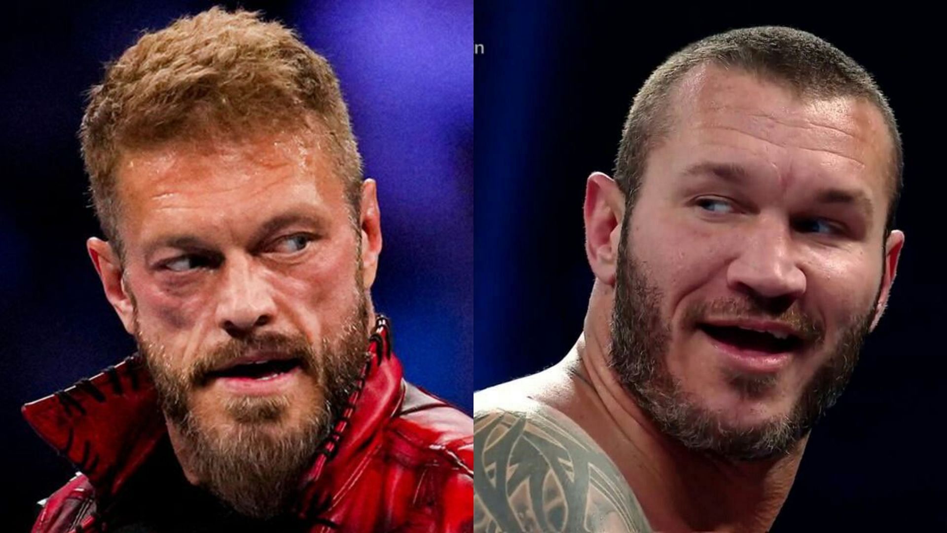 WWE Hall of Famer Edge (left) and Randy Orton (right)