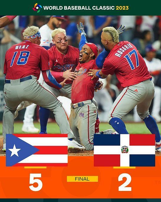 Puerto Rico vs. Dominican Republic in World Baseball Classic 2023