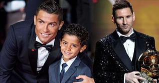 "Don't be embarrassed now!" - When Cristiano Ronaldo got his son to meet Lionel Messi