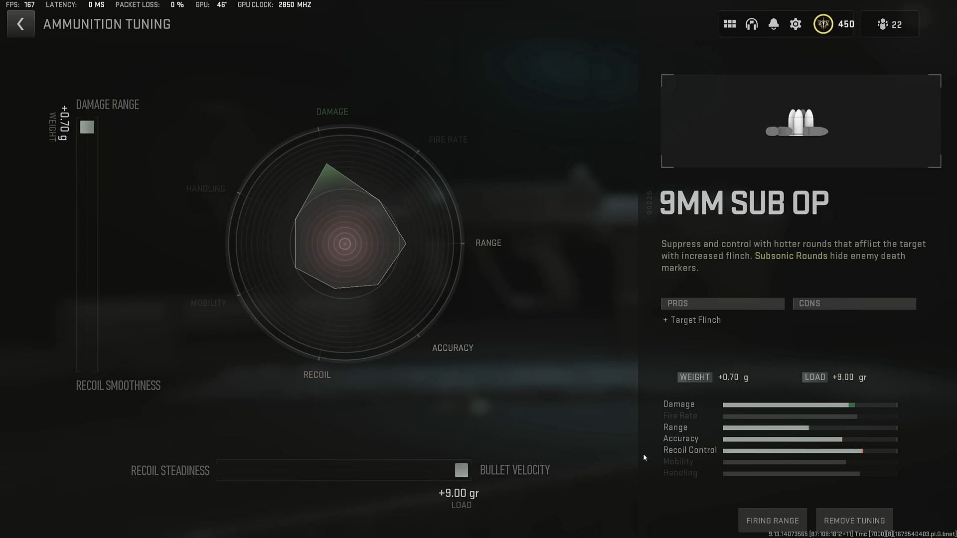 Tuning for 9mm Sub OP (Image via Activision and YouTube/Metaphor)