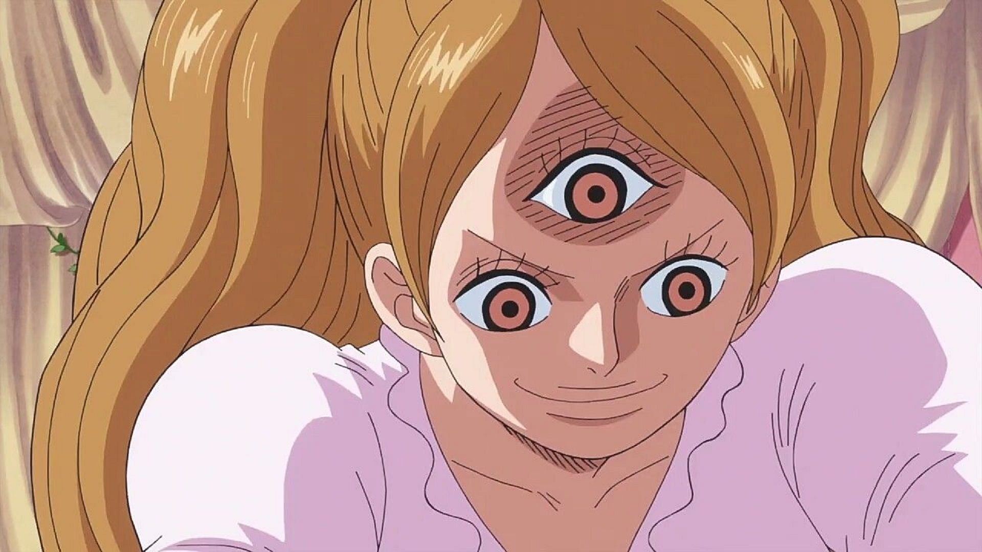 Three-eyed Tribe representative Pudding, as seen in One Piece (Image via Toei Animation, One Piece)