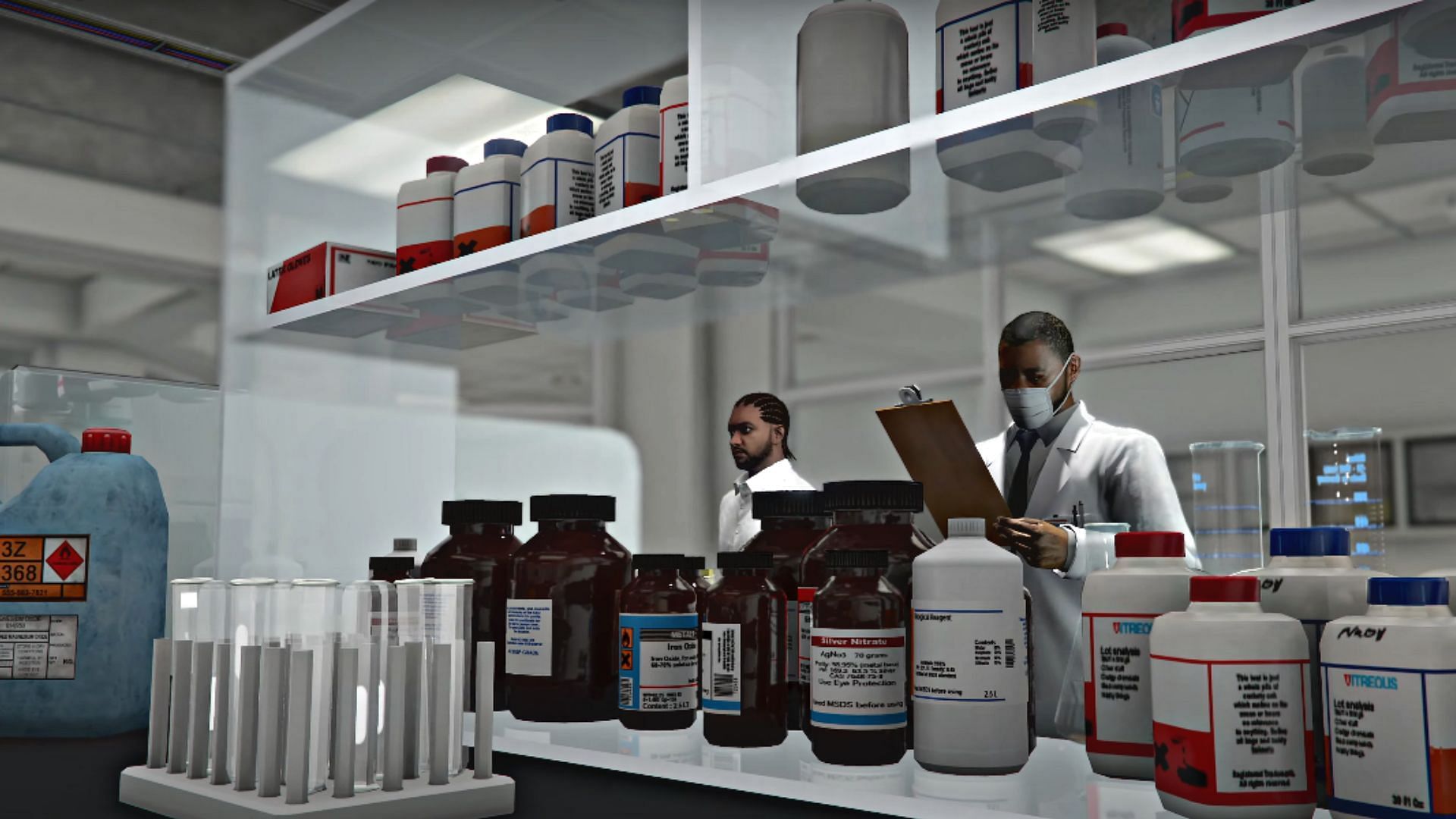 The new lab seen in the teaser clip (Image via YouTube @Rockstar Games)