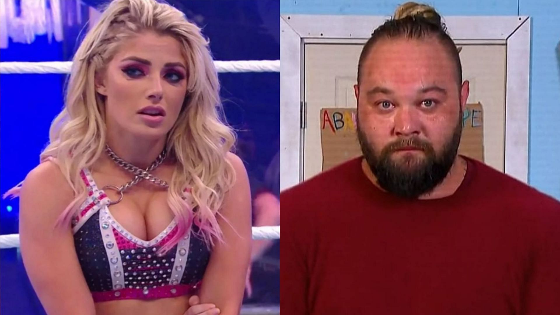 Alexa Bliss (left); Bray Wyatt (right)