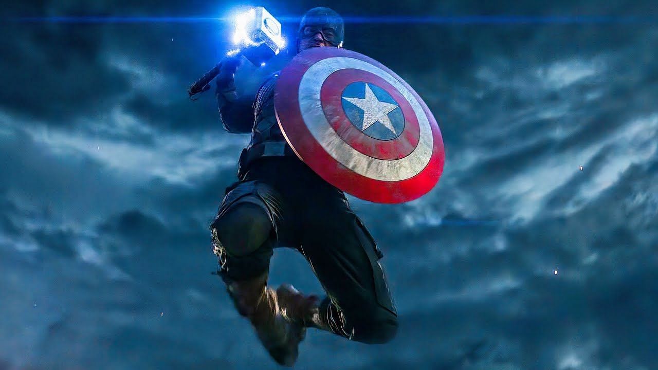 Captain America takes on Thanos in an epic showdown (Image via Marvel Studios)