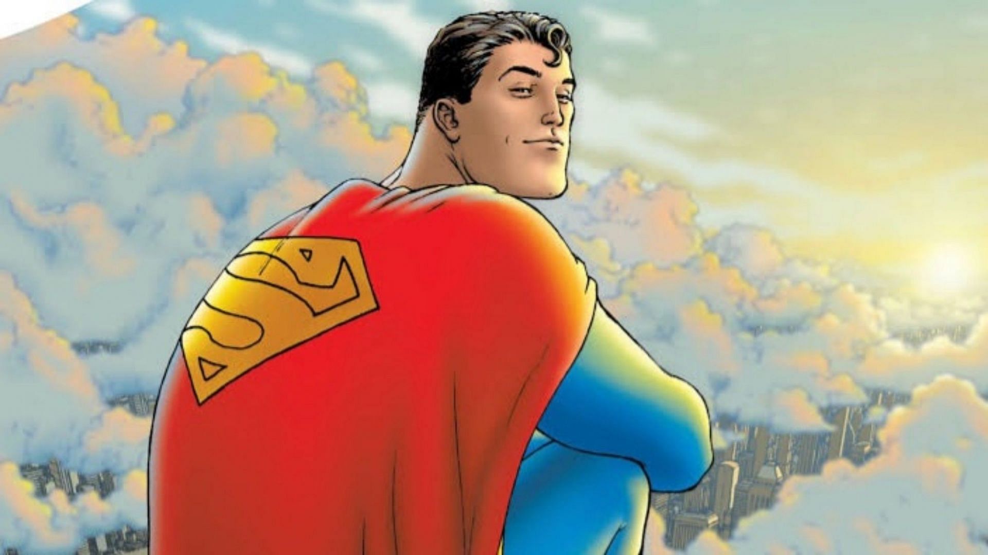Kal-El sitting on top of a building on the cover for All-Star Superman (Image via DC Comics)