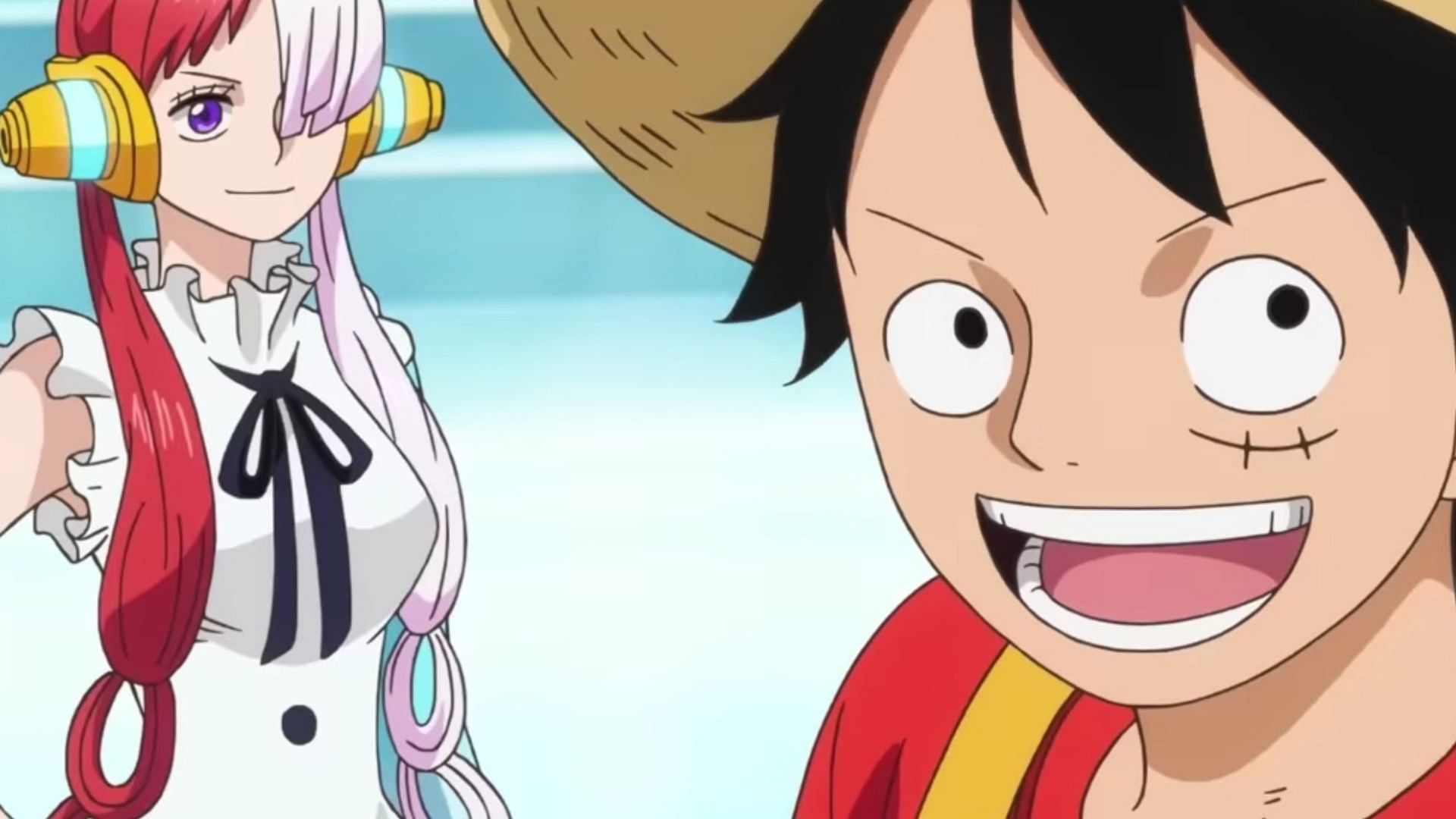 Luffy and Uta in One Piece Film Red trailer (Image via Toei Animation)