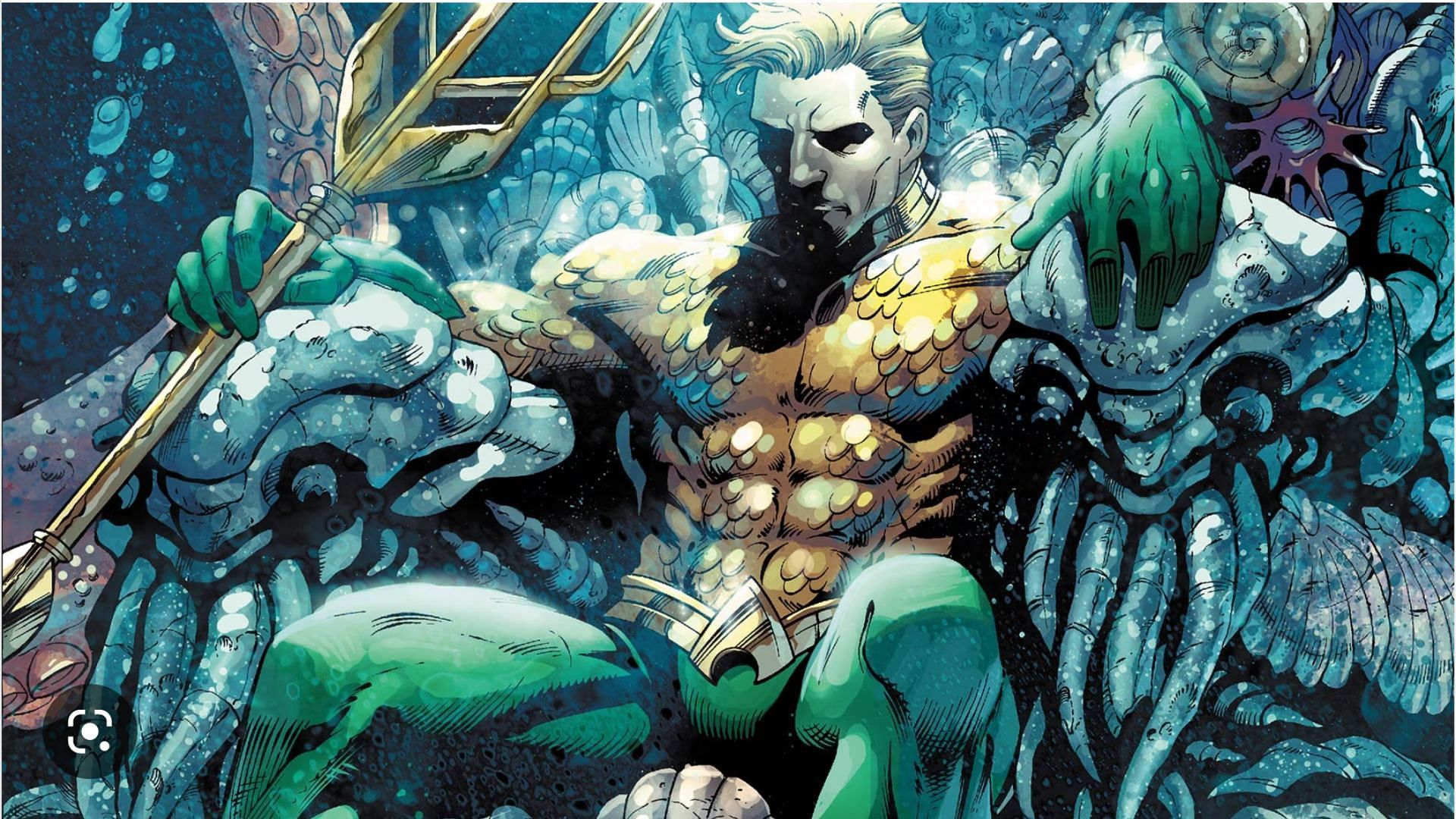 A marine superhero, Aquaman has psychic powers (Image via DC)