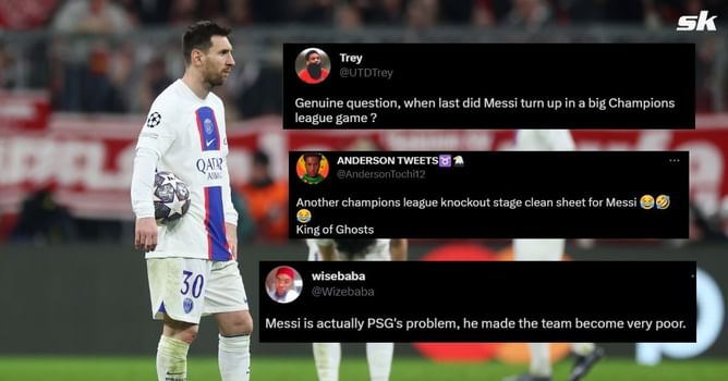 "Messi got his 10000 steps in today", "King of Ghosts" - PSG star Lionel Messi slammed for 'hall of shame' performance in 2-0 loss to Bayern