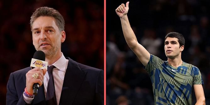 Carlos Alcaraz congratulates Pau Gasol over 'historic' achievement as LA Lakers retire Spanish basketball legend's jersey