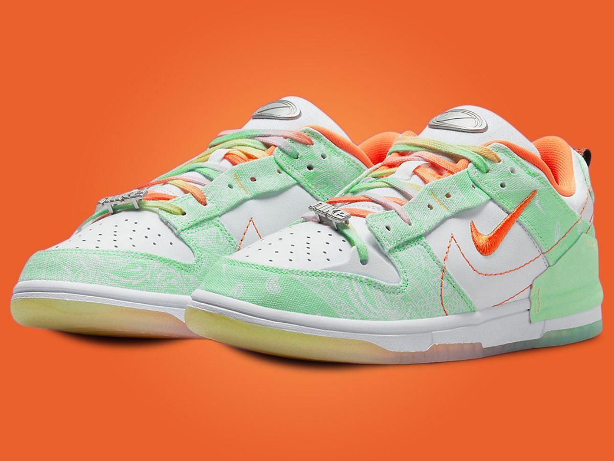 Nike Dunk Low Disrupt 2 &quot;Green Paisley&quot; sneakers (Image via Nike)