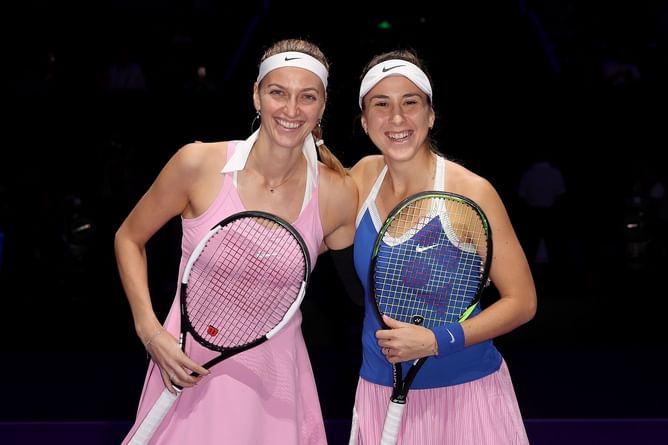"Quality time with my fellow birthday girl" - Belinda Bencic and Petra Kvitova enjoy a fun date in Indian Wells ahead of their birthdays