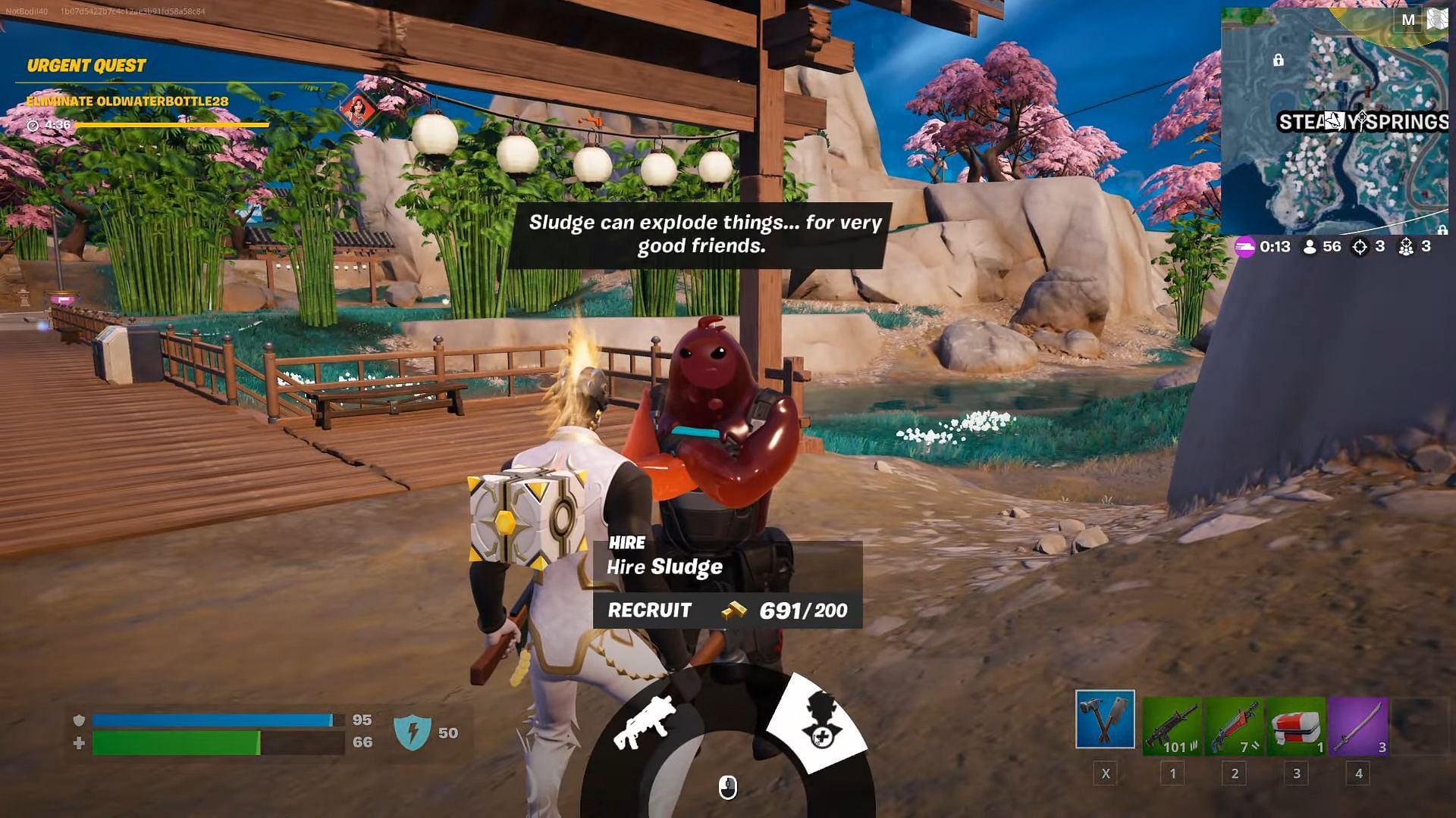 To hire a Specialist Character, simply interact with the Hire button (Image via Epic Games)