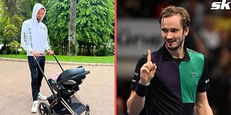 "She sleeps like an adult, so we can sleep well" - Daniil Medvedev opens up about life on tour as a father, traveling with his daughter Alisa, & more