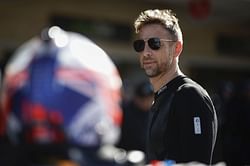 “What are you doing here?”: Jenson Button shares a light moment with Bubba Wallace