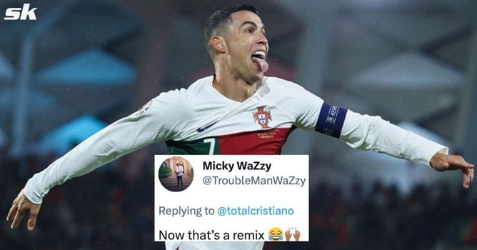 "SIU x The Sleeper," "Should be added to FIFA" - Fans in awe as Cristiano Ronaldo produces iconic new celebration in Portugal's 6-0 Luxembourg rout