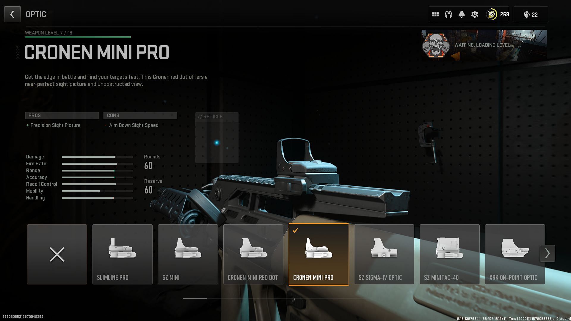 Cronen Mini Pro Optic (Image via Activision)