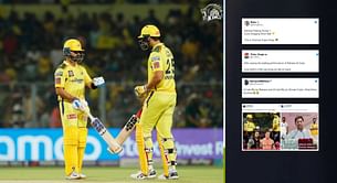 “Only MSD's CSK can bring my life on track” - Twitter erupts as Ajinkya Rahane & Shivam Dube share 85-run partnership off 32 balls vs KKR in IPL 2023