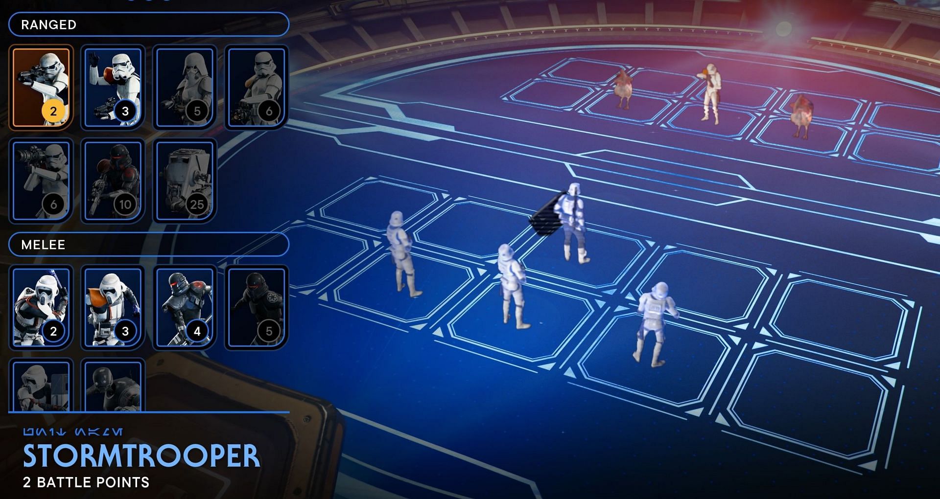 Stormtrooper units in Holotactics (Image via Electronic Arts)