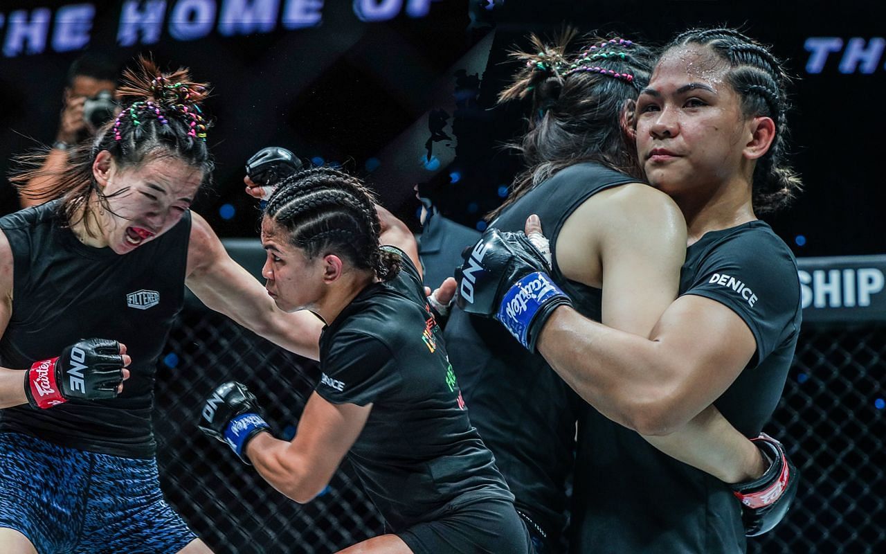 Denice Zamboanga and Lin Heqin at ONE on Prime Video 5 [Credit: ONE Championship]