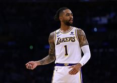 “Next time just gotta come out dressed like bottle of the stuff” - LA Lakers fans troll D’Angelo Russell for promoting drinks brand