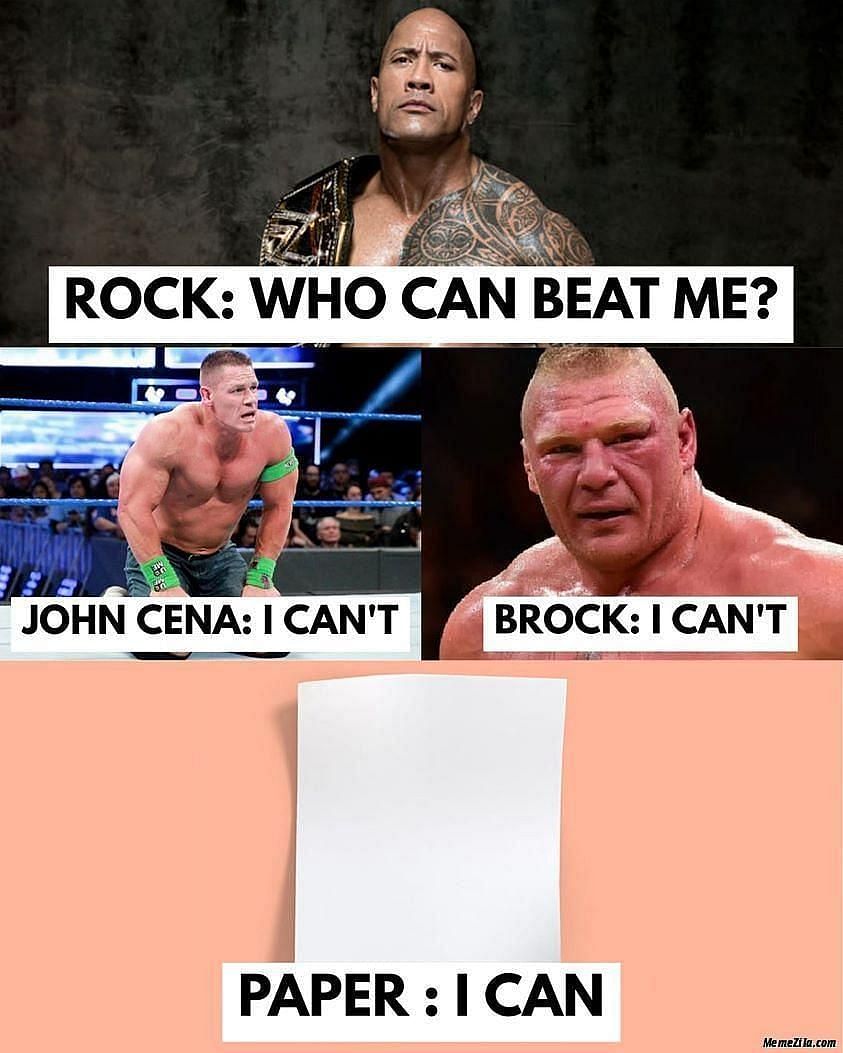 The Ultimate Collection Of Rock Memes - Only on Sportskeeda