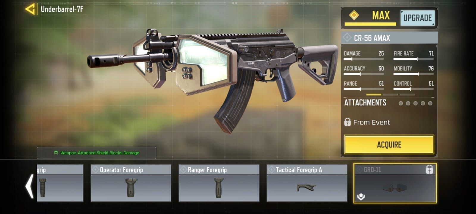 CR-56 AMAX&#039;s Signature Attachment in Call of Duty Mobile (Image via Activision)